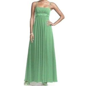 David's Bridal Spaghetti Strap Chiffron A-Line Prom/Formal Dress Size 10